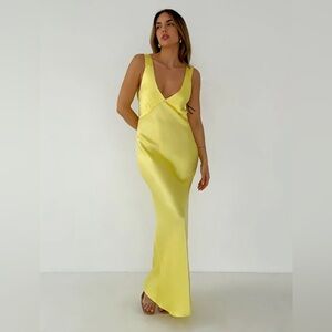 Rumored SUNSET STRIP Yellow MAXI DRESS